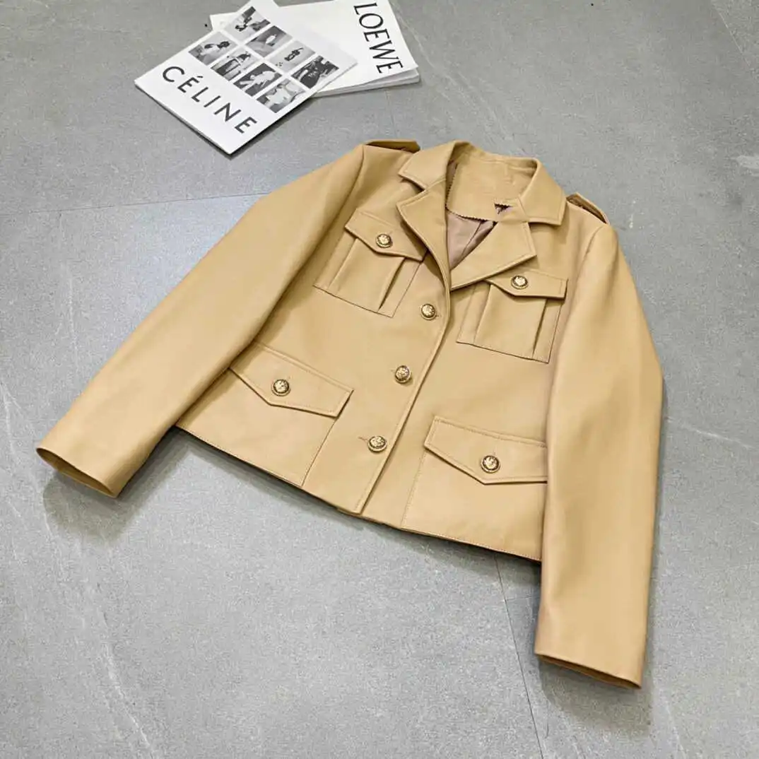 Coats Woman 2021 Natural 100% Sheepskin Leather Jackets Female Windbreaker Sheepskin Leather Overcoat H317
Coats Woman 2021 Natural 100% Sheepskin Leather Jackets Female Windbreaker Sheepskin Leather Overcoat H317