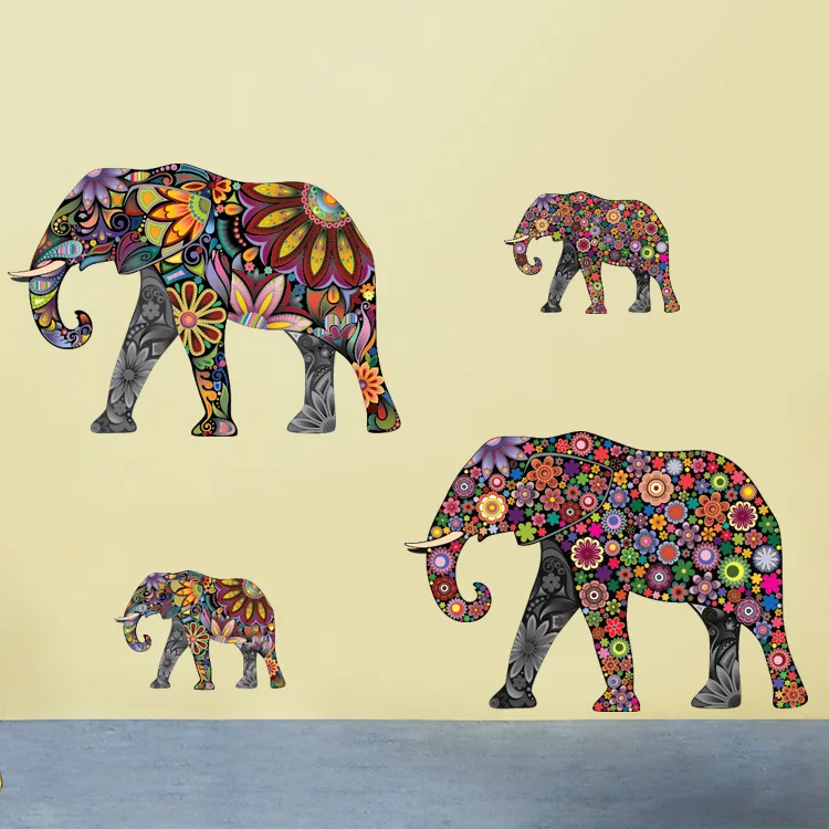 Colorful Elephant PVC Wall Decals/Adhesive Pattern Animals Romantic Wall Sticker/ Wall Stickers Decorative Stickers Removable
Colorful Elephant PVC Wall Decals/Adhesive Pattern Animals Romantic Wall Sticker/ Wall Stickers Decorative Stickers Removable
