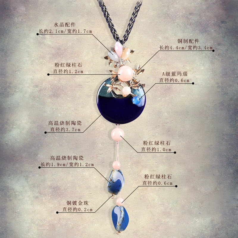 Long Necklaces Blue Stone Pendants Women Maxi Collier Femme Geometric Chain Fashion Statement Colar Accessories Jewelry 2020
Long Necklaces Blue Stone Pendants Women Maxi Collier Femme Geometric Chain Fashion Statement Colar Accessories Jewelry 2020