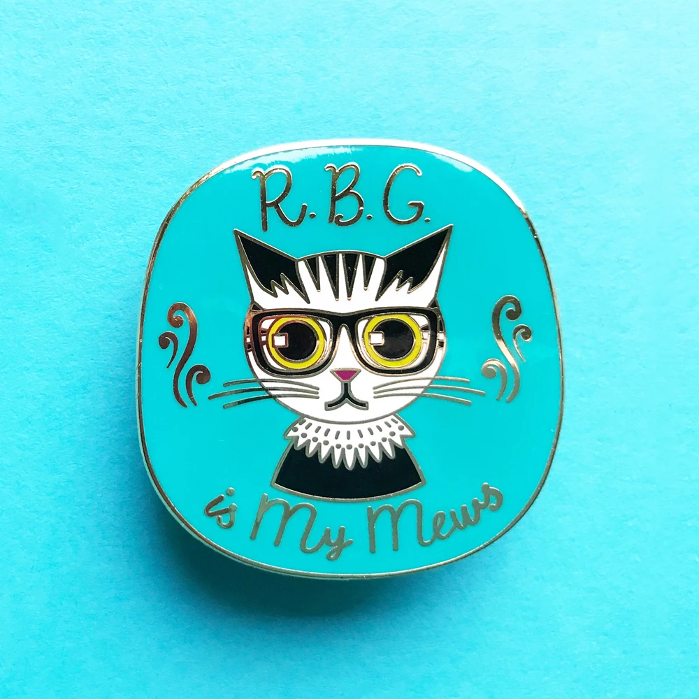 Ruth Bader Ginsburg RBG Judge Cat Enamel Pins Cute Cartoon Animal Lapel Pin Fashion Accessories Feminism Jewelry Gift
Ruth Bader Ginsburg RBG Judge Cat Enamel Pins Cute Cartoon Animal Lapel Pin Fashion Accessories Feminism Jewelry Gift