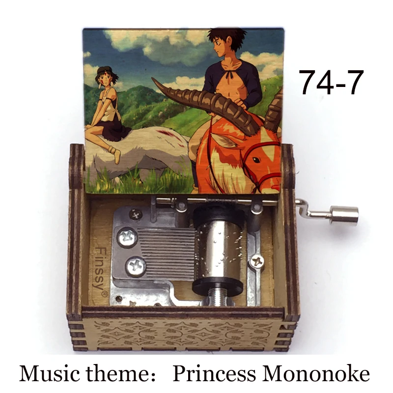 Аниме Mononoke Hime Принцесса Мононоке музыкальная тема ашитака с принтом Музыкальная