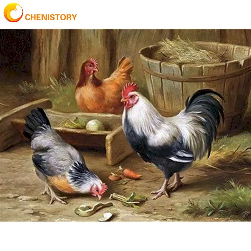 CHENISTORY DIY Oil Painting By Numbers Kits For Adults Cock Animal Paint By Number Handmade 60x75cm Framed Acrylic Arts Pictures
CHENISTORY DIY Oil Painting By Numbers Kits For Adults Cock Animal Paint By Number Handmade 60x75cm Framed Acrylic Arts Pictures