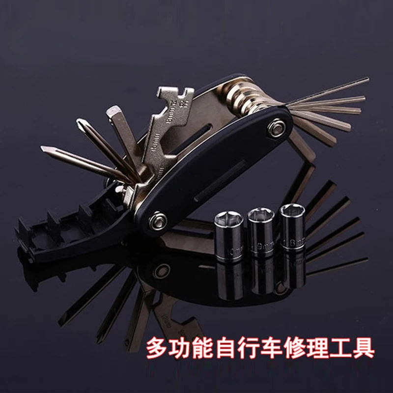 16 in 1 Multifunctional Outdoor EDC Survival Tools Hex Screwdriver Hexagon Wrench Combination Bike Repair Tool Accessories
16 in 1 Multifunctional Outdoor EDC Survival Tools Hex Screwdriver Hexagon Wrench Combination Bike Repair Tool Accessories