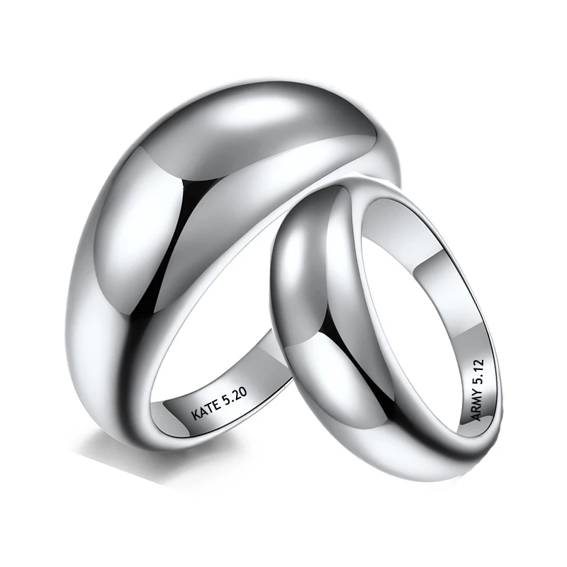 Простое кольцо для пары, кольцо из нержавеющей стали с именем на заказ, подарок для женщин, мужчин, обручальное кольцо, мужское обещание на г... 
Простое кольцо для пары, кольцо из нержавеющей стали с именем на заказ, подарок для женщин, мужчин, обручальное кольцо, мужское обещание на г...