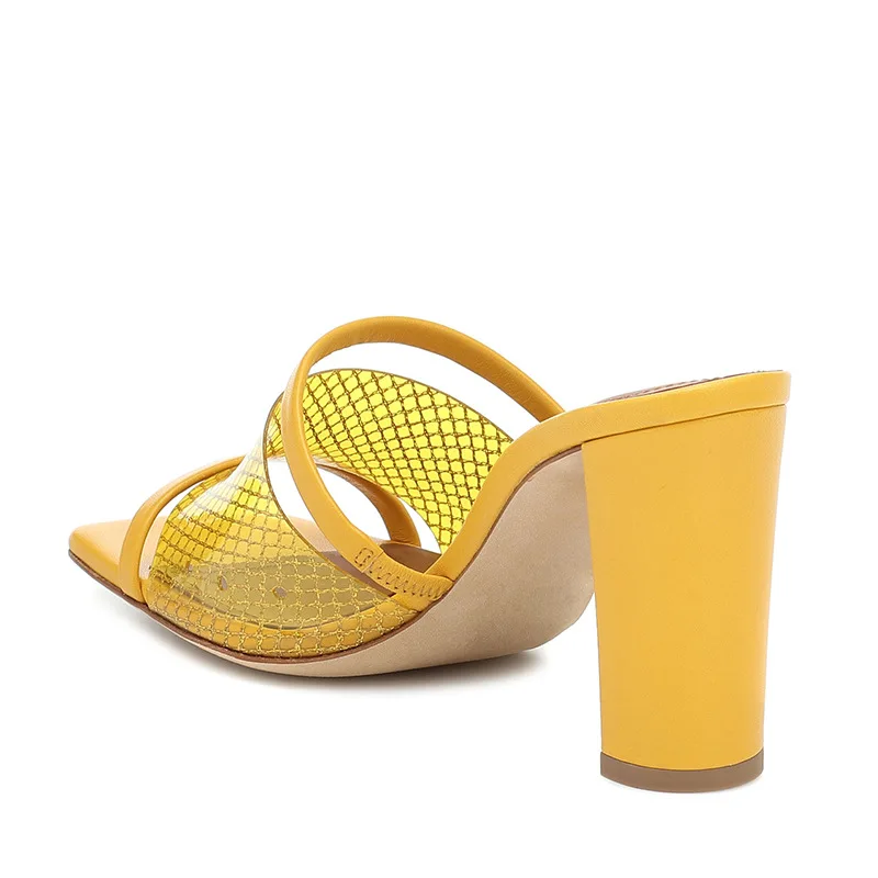 Women's shoes handmade shoes Pu square head thick high heel PVC summer sandals size 2020
Women's shoes handmade shoes Pu square head thick high heel PVC summer sandals size 2020