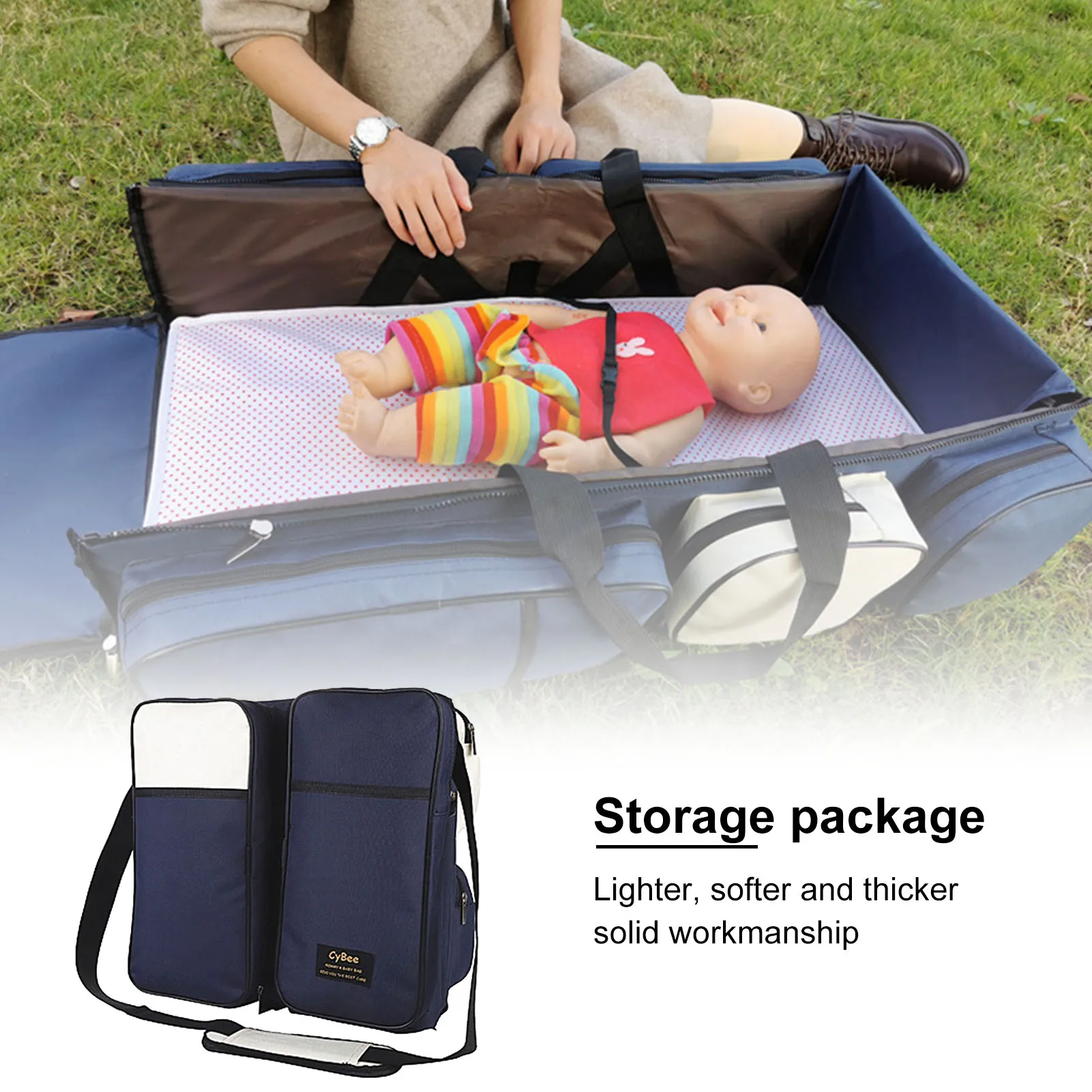 Multifunction Baby Diaper Bag Baby Portable Travel Crib Large-capacity Mother's Maternity Bag Baby Stroller Nappy Bag Mommy Bag
Multifunction Baby Diaper Bag Baby Portable Travel Crib Large-capacity Mother's Maternity Bag Baby Stroller Nappy Bag Mommy Bag