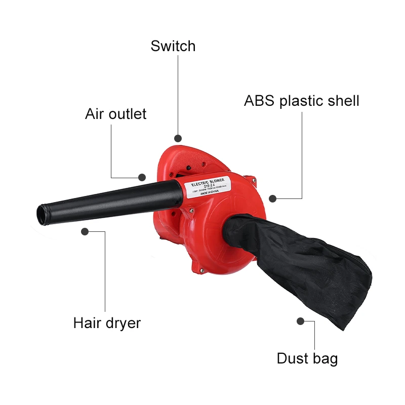 220V/110V Electric Air Blower & Suction Handheld Leaf Computer Dust Collector Cleaner Power Tool
220V/110V Electric Air Blower & Suction Handheld Leaf Computer Dust Collector Cleaner Power Tool