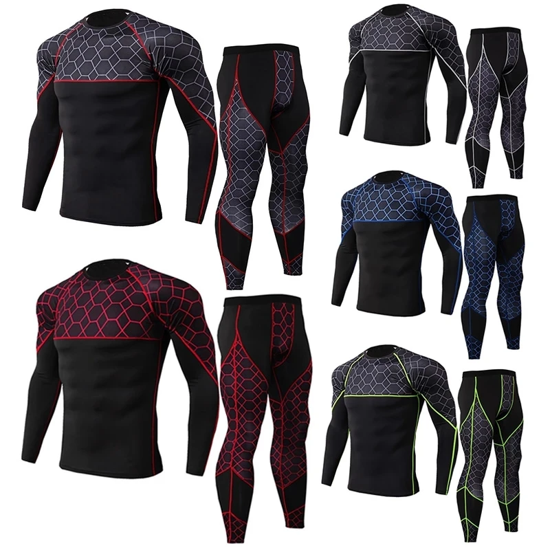 Men‘s Running Set Compression T-Shirt Pants Sport Long Sleeves Training Fitness Elastic Quick Dry Leggings Clothes Tight Suit-40
Men‘s Running Set Compression T-Shirt Pants Sport Long Sleeves Training Fitness Elastic Quick Dry Leggings Clothes Tight Suit-40