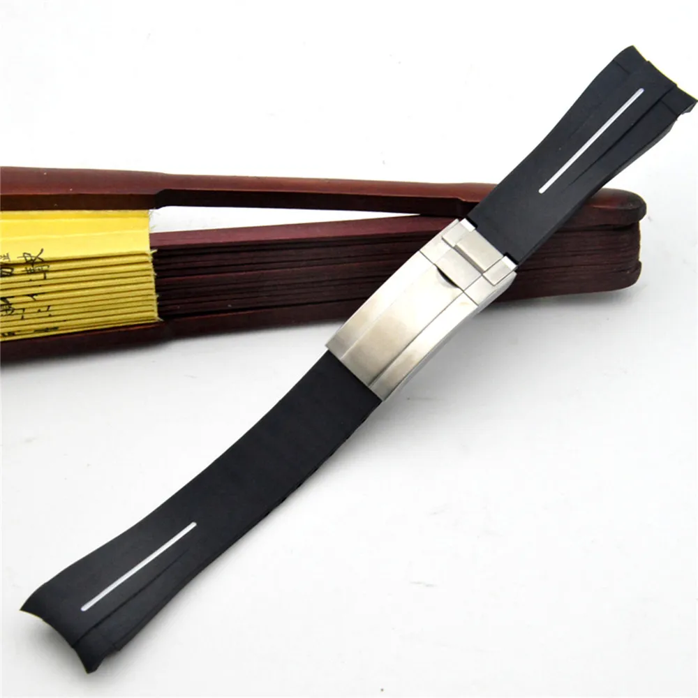 20MM Curved Interface Watch Band with Metal Buckle Soft Silicone Watch Strap Wristband Bracelet Repair Parts
20MM Curved Interface Watch Band with Metal Buckle Soft Silicone Watch Strap Wristband Bracelet Repair Parts