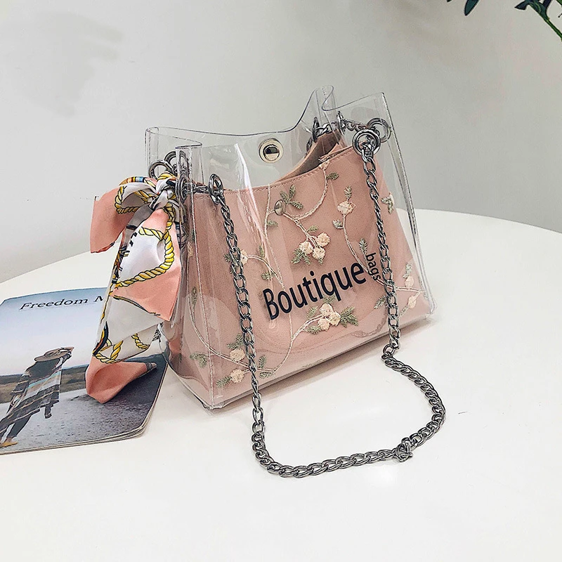 Women Transparent Fashion Shoulder Bag Ladies Hasp Versatilre Messenger Bag Girl Summer Jelly Handbag Luxury Crossbody Bag
Women Transparent Fashion Shoulder Bag Ladies Hasp Versatilre Messenger Bag Girl Summer Jelly Handbag Luxury Crossbody Bag