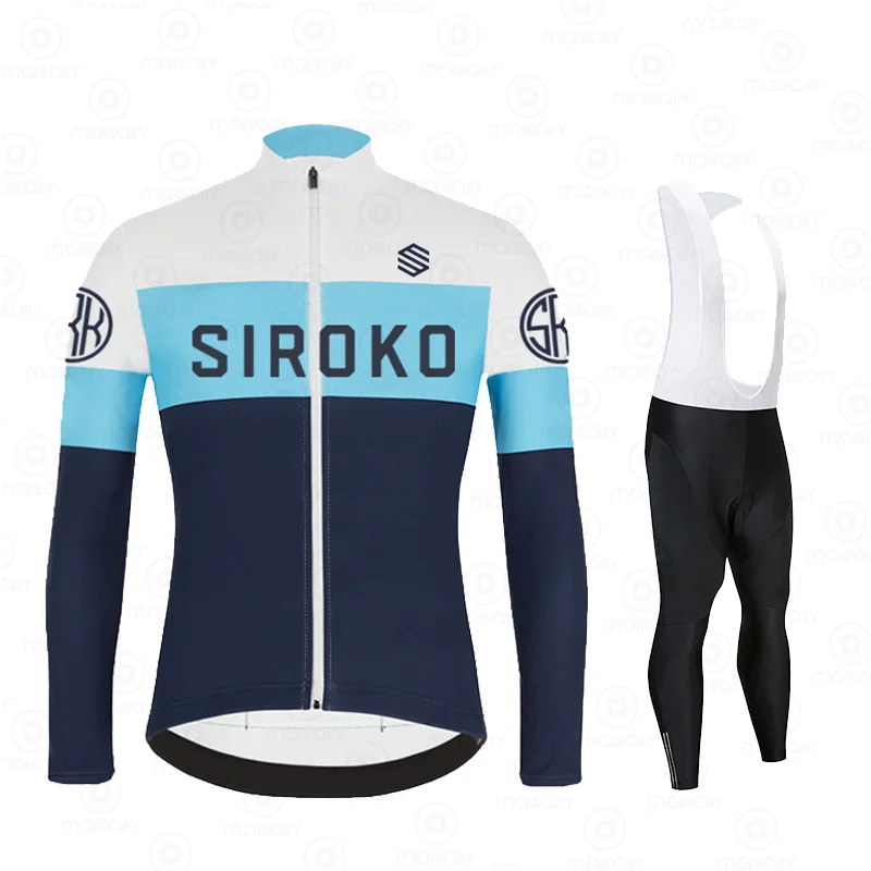 2022 SIROKO New Autumn Long Sleeve Cycling Jersey Set Bib Pants Ropa Ciclismo Bicycle Clothing Bike Jersey Uniform Men Clothes
2022 SIROKO New Autumn Long Sleeve Cycling Jersey Set Bib Pants Ropa Ciclismo Bicycle Clothing Bike Jersey Uniform Men Clothes