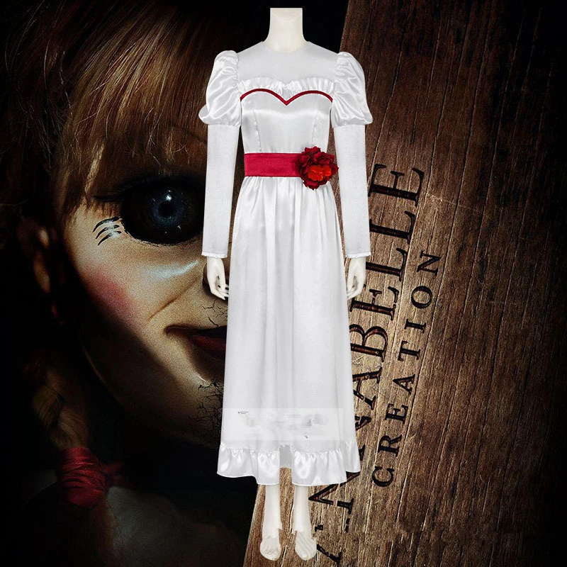 Halloween Girl Dress Doll Annabelle Cosplay Costume Women White Fancy Dress Halloween Carnival Costume
Halloween Girl Dress Doll Annabelle Cosplay Costume Women White Fancy Dress Halloween Carnival Costume
