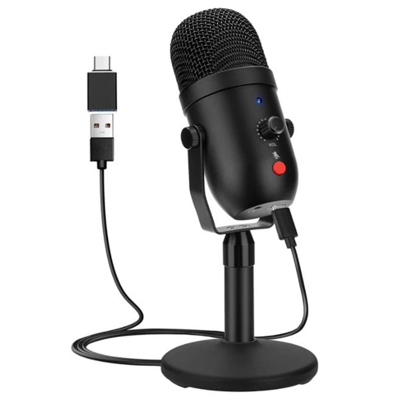USB Desktop Streaming Media Podcast PC Microphone,Cardioid Condenser Microphone Kit, for Skype,YouTube,Karaoke,Game,Etc
USB Desktop Streaming Media Podcast PC Microphone,Cardioid Condenser Microphone Kit, for Skype,YouTube,Karaoke,Game,Etc
