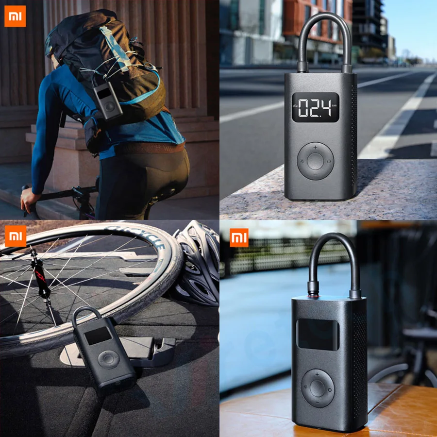 Портативный Электрический мини-насос Xiaomi Mijia 1S умный цифровой электрический