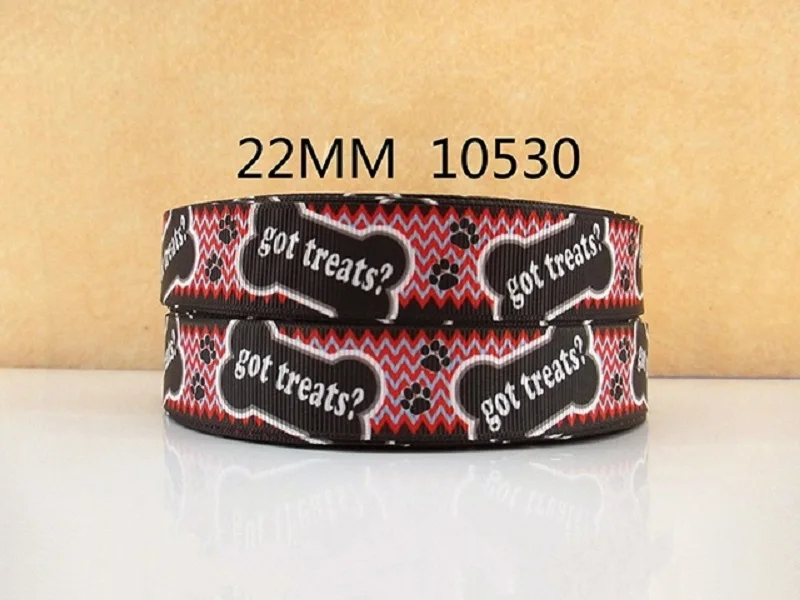 50 ярдов 7/8 ''(22 мм) напечатанная лента из Grosgrain вечерние украшения поделки