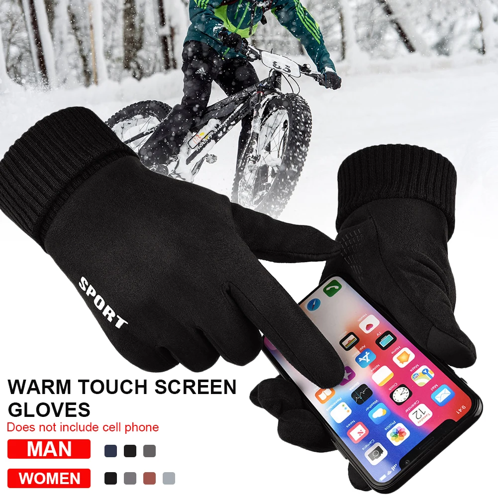 Winter Warm Gloves Snow Ski Gloves Suede Leather Windproof Touch Screen Motorcycle Riding Winter Bicycle Gloves for Men Women
Winter Warm Gloves Snow Ski Gloves Suede Leather Windproof Touch Screen Motorcycle Riding Winter Bicycle Gloves for Men Women