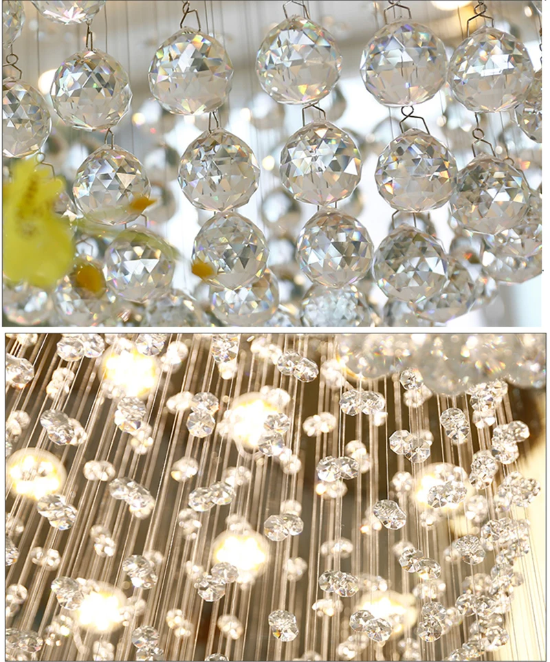Modern K9 Crystal Chandelier For Staircase 11pcs Large Crystal Ball LED Lamp Spiral Design Living Room Lighting Fixtures
Modern K9 Crystal Chandelier For Staircase 11pcs Large Crystal Ball LED Lamp Spiral Design Living Room Lighting Fixtures