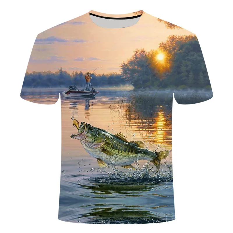 2021 casual fishing t-shirt men's and women's T-shirt 3D digital fish print short sleeve round neck T-shirt xxs-6xl
2021 casual fishing t-shirt men's and women's T-shirt 3D digital fish print short sleeve round neck T-shirt xxs-6xl