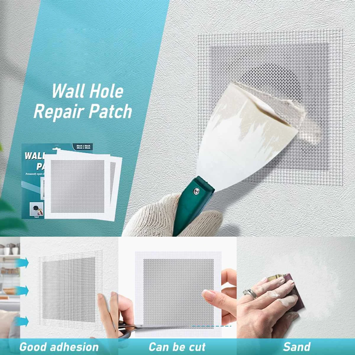 5PCS Aluminum Plate Mesh Wall Repair Patches Set Adhesive Fix Net Panel For Home Damage Drywall Hole Ceiling Plaster 6 Inch
5PCS Aluminum Plate Mesh Wall Repair Patches Set Adhesive Fix Net Panel For Home Damage Drywall Hole Ceiling Plaster 6 Inch