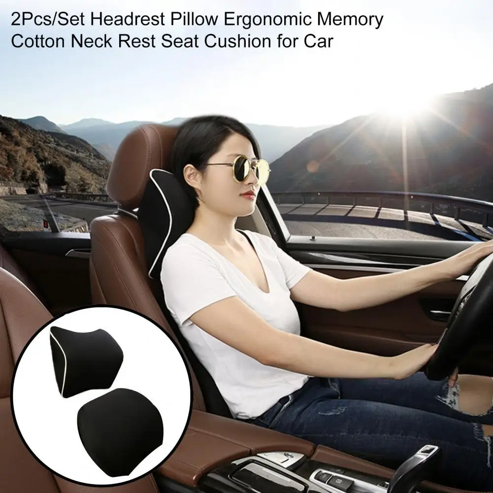 80% HOT SALES 2Pcs/Set Headrest Pillow Ergonomic Memory Cotton Neck Rest Seat Cushion for Car
80% HOT SALES 2Pcs/Set Headrest Pillow Ergonomic Memory Cotton Neck Rest Seat Cushion for Car