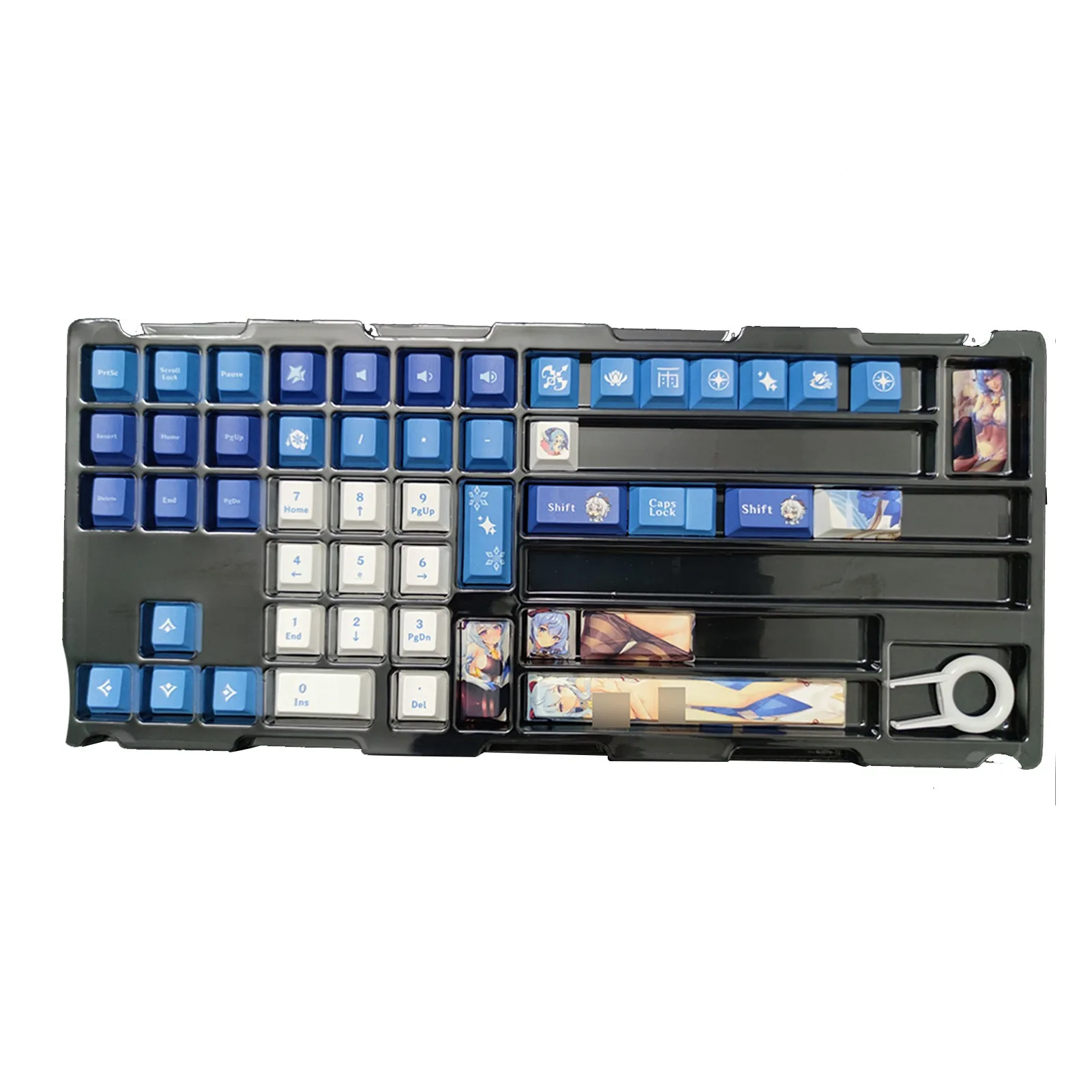 PBT 124 Keycaps Genshin Impact Ganyu Game Theme Keycaps Cherry Profile Dye-Sub Mini Key Caps
PBT 124 Keycaps Genshin Impact Ganyu Game Theme Keycaps Cherry Profile Dye-Sub Mini Key Caps