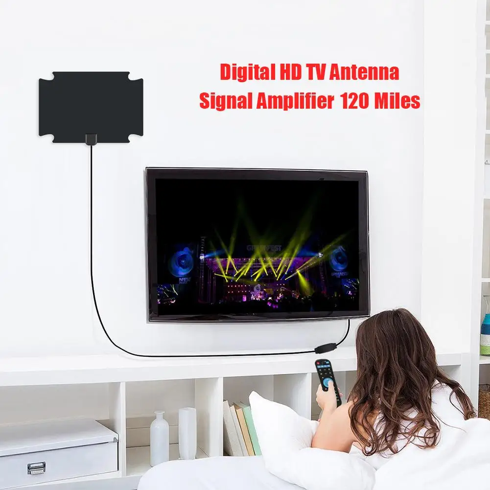 Ultra Thin Flat Indoor HDTV Amplified TV Signal Indoor 120 Miles Range Antenna Storage Temperature - 45 - 85 Degrees Celsius
Ultra Thin Flat Indoor HDTV Amplified TV Signal Indoor 120 Miles Range Antenna Storage Temperature - 45 - 85 Degrees Celsius