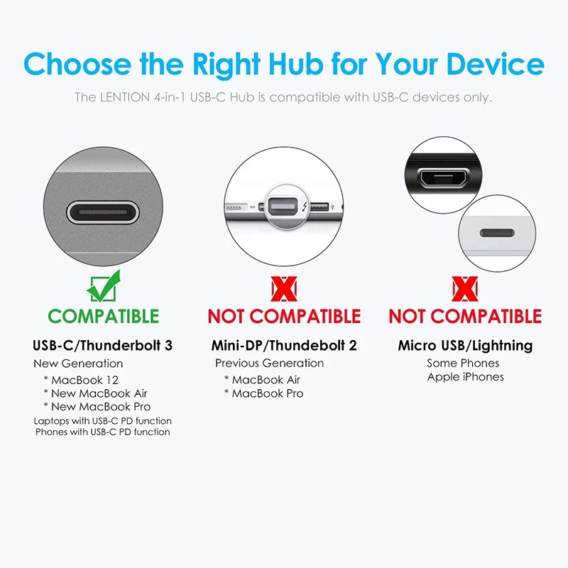 LENTION Type-C Hub USB3.0 Hub/4 Port USB Hub/USB Hub Adapter Suitable for ProMac Charging and Connection Adapter
LENTION Type-C Hub USB3.0 Hub/4 Port USB Hub/USB Hub Adapter Suitable for ProMac Charging and Connection Adapter