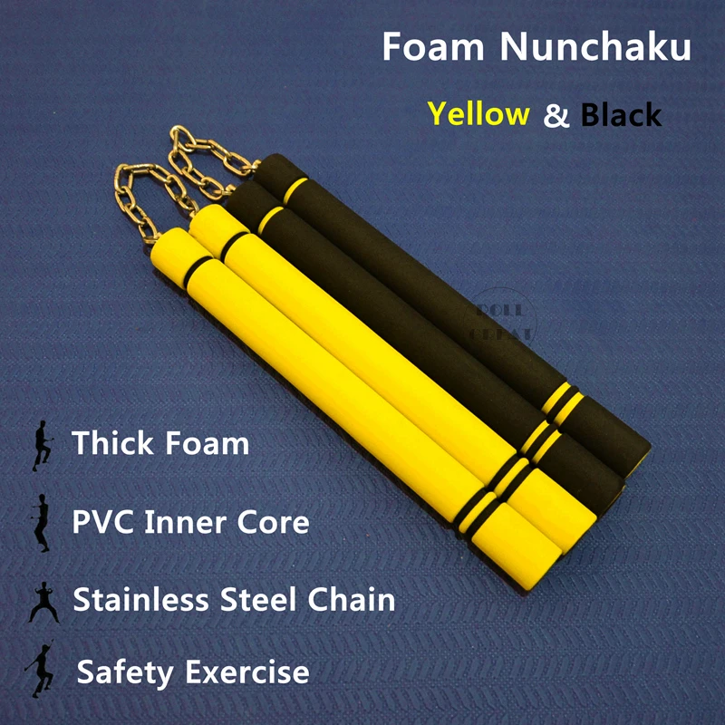 Fitness Equipment 11inch Nunchaku Sticks Children Exercise Adults Thick Sponge Nunchaku Safe Foam
Fitness Equipment 11inch Nunchaku Sticks Children Exercise Adults Thick Sponge Nunchaku Safe Foam