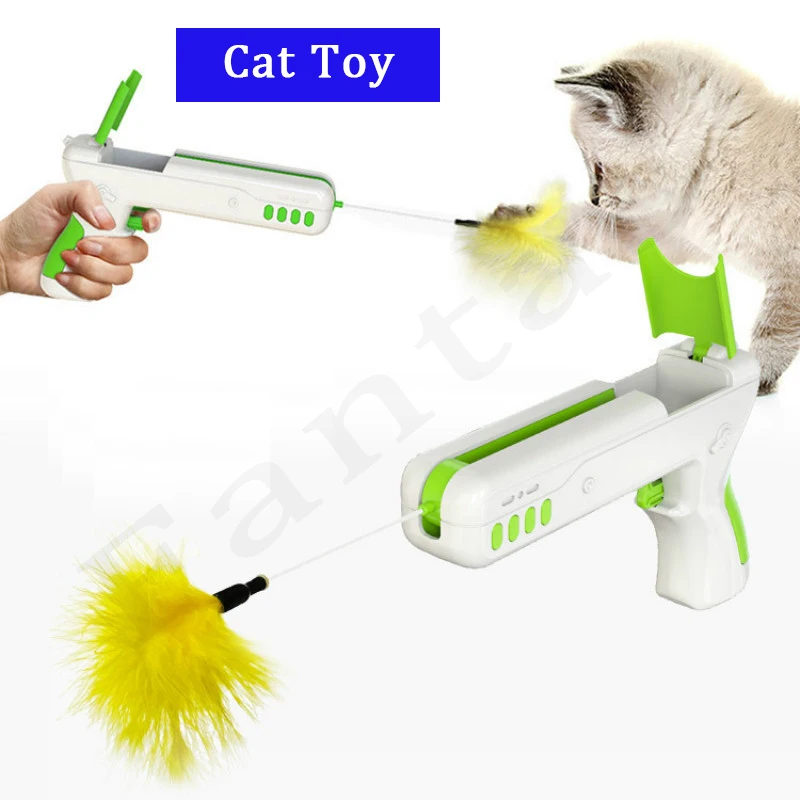 New Pet Supplies Cat Toys Interactive Hot Style Cat Toys Feather Ball Gun Toy Cats Kitten Exercise Training Intelligence Cat Toy
New Pet Supplies Cat Toys Interactive Hot Style Cat Toys Feather Ball Gun Toy Cats Kitten Exercise Training Intelligence Cat Toy