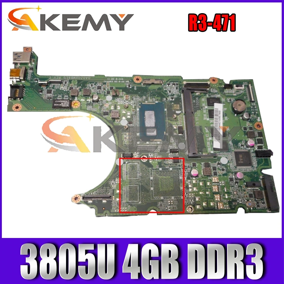 Материнская плата для ноутбука ACER Aspire R3-471 Pentium 3805U материнская плата для ноутбука DA0ZQXMB8E0 с оперативной памятью 4 ГБ Оперативная память DDR3
Материнская плата для ноутбука ACER Aspire R3-471 Pentium 3805U материнская плата для ноутбука DA0ZQXMB8E0 с оперативной памятью 4 ГБ Оперативная память DDR3