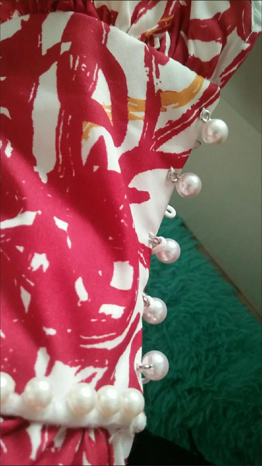 Runway Spring Oversized Loose Red Floral Printed Blouse Shirts Women Pearls Beaded Batwing Sleeve Tops Loose Woman Shirts SY097
Runway Spring Oversized Loose Red Floral Printed Blouse Shirts Women Pearls Beaded Batwing Sleeve Tops Loose Woman Shirts SY097