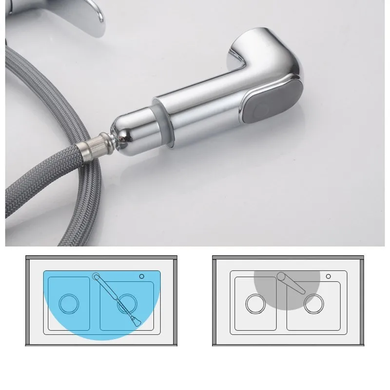 New 3 Mode Mixer Cold & Hot Tap Basin Faucet Kitchen Faucet Pull Out Bathroom Basin Sink Faucet Rinser Sprayer Gargle Brushing
New 3 Mode Mixer Cold & Hot Tap Basin Faucet Kitchen Faucet Pull Out Bathroom Basin Sink Faucet Rinser Sprayer Gargle Brushing