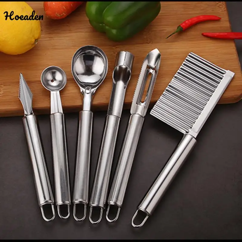 6 Pcs Stainless Steel Kitchen Tool Set Fruit Knife Corer Carving Potato Peeler Kitchen Tools Accessories
6 Pcs Stainless Steel Kitchen Tool Set Fruit Knife Corer Carving Potato Peeler Kitchen Tools Accessories