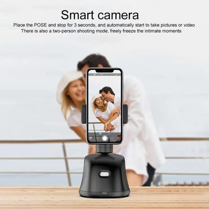 Desktop 360 Degree Rotation Auto Face Tracking Hands Free Live Streaming Gimbal Stabilizer APP Control Cameraman Camera Mount
Desktop 360 Degree Rotation Auto Face Tracking Hands Free Live Streaming Gimbal Stabilizer APP Control Cameraman Camera Mount