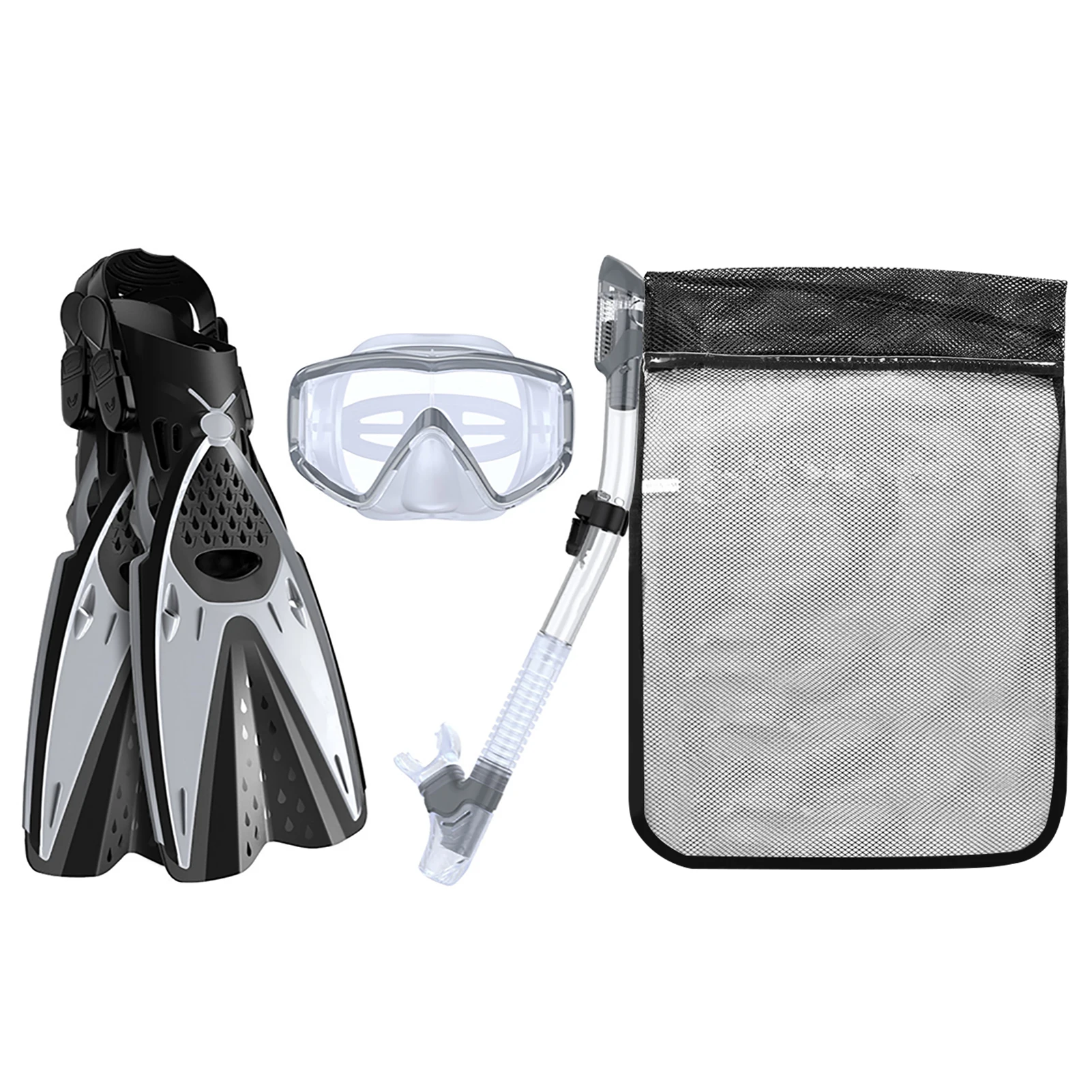 Silicone Waterproof Easy Use Snorkel Set Large Vision For Adults Diving Gear Fog Proof Flippers Durable Full Dry Professional 
Silicone Waterproof Easy Use Snorkel Set Large Vision For Adults Diving Gear Fog Proof Flippers Durable Full Dry Professional