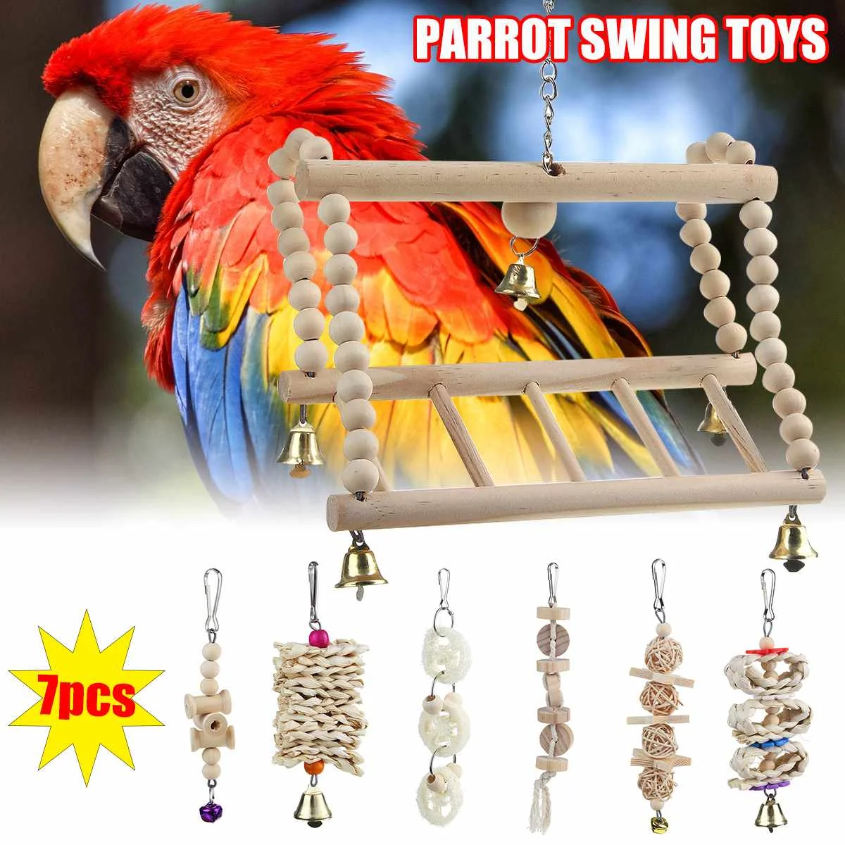 7 шт., игрушки для жевания в виде попугаев
7 шт., игрушки для жевания в виде попугаев