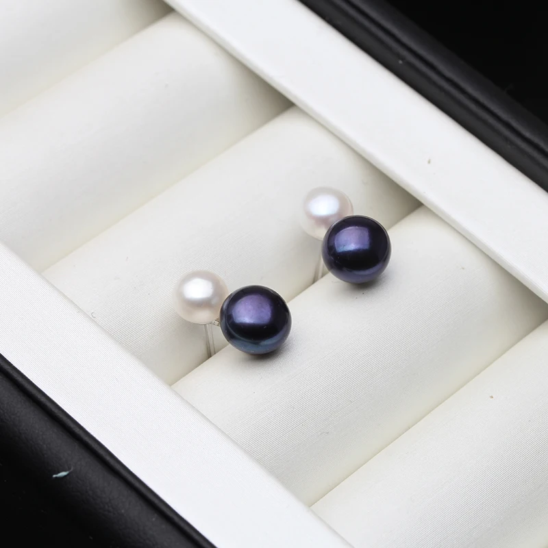Real 925 Sterling Silver Earrings With Pearls Women,Fashion Cute Small White Black Freswater Natural Pearl Earring Girl Gift
Real 925 Sterling Silver Earrings With Pearls Women,Fashion Cute Small White Black Freswater Natural Pearl Earring Girl Gift