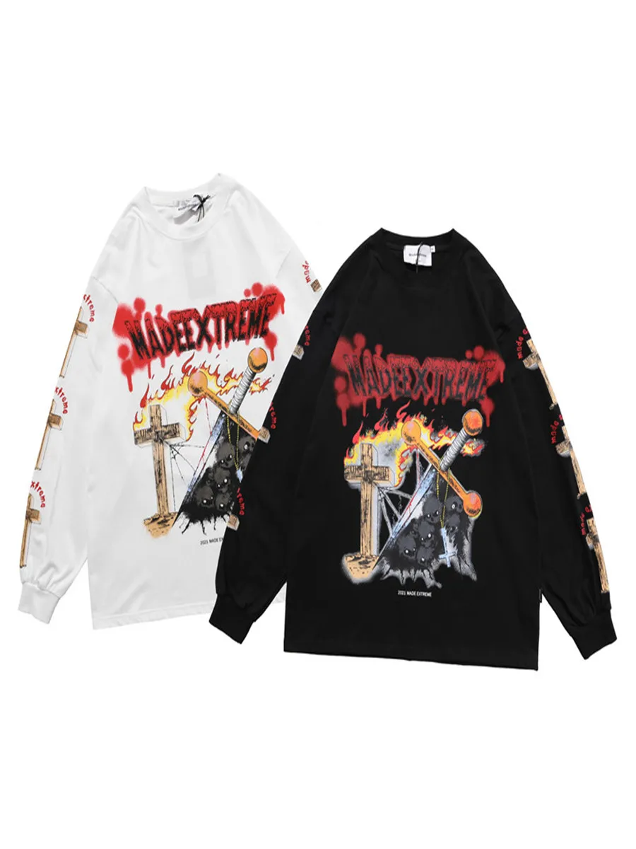 Men Woemn Oversized Streetwear Sweatshirt Outwear Male Clothing Front and Rear Printing Multicolor The Letter Animal Motifs
Men Woemn Oversized Streetwear Sweatshirt Outwear Male Clothing Front and Rear Printing Multicolor The Letter Animal Motifs