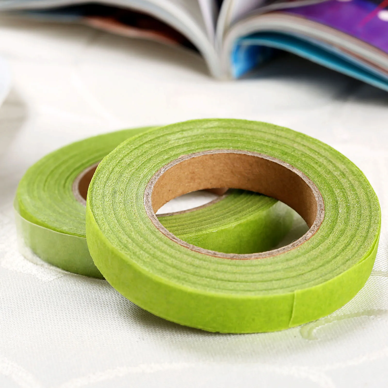 Green Self-adhesive Florist Stem Tape Wire Floral Work Plastron Rose Flower Stamen DIY Wrinkle Paper Wrap Garland Wreaths 12mm
Green Self-adhesive Florist Stem Tape Wire Floral Work Plastron Rose Flower Stamen DIY Wrinkle Paper Wrap Garland Wreaths 12mm