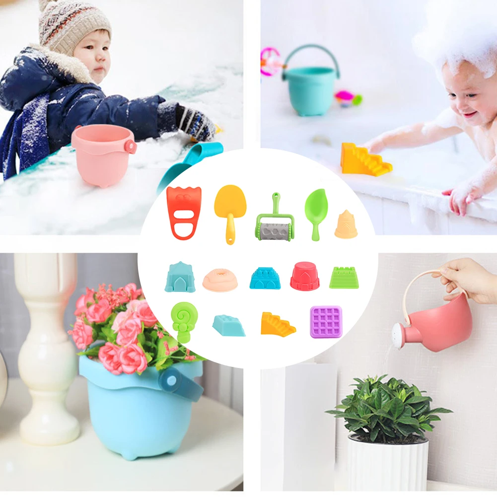 14pcs Cartoon Kids Gift Outdoor Activity Colorful Beach Toy Set Bucket Digging Pit Soft PP Winter Snow Shovel Summer Seaside
14pcs Cartoon Kids Gift Outdoor Activity Colorful Beach Toy Set Bucket Digging Pit Soft PP Winter Snow Shovel Summer Seaside