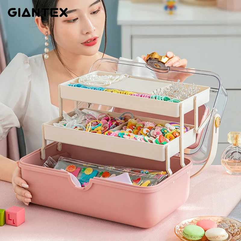 Children's Hair Accessories Storage Box Organizer Girl Rubber Band Hairpin Jewelry Storage with Mirror Jewelry Box U2920
Children's Hair Accessories Storage Box Organizer Girl Rubber Band Hairpin Jewelry Storage with Mirror Jewelry Box U2920