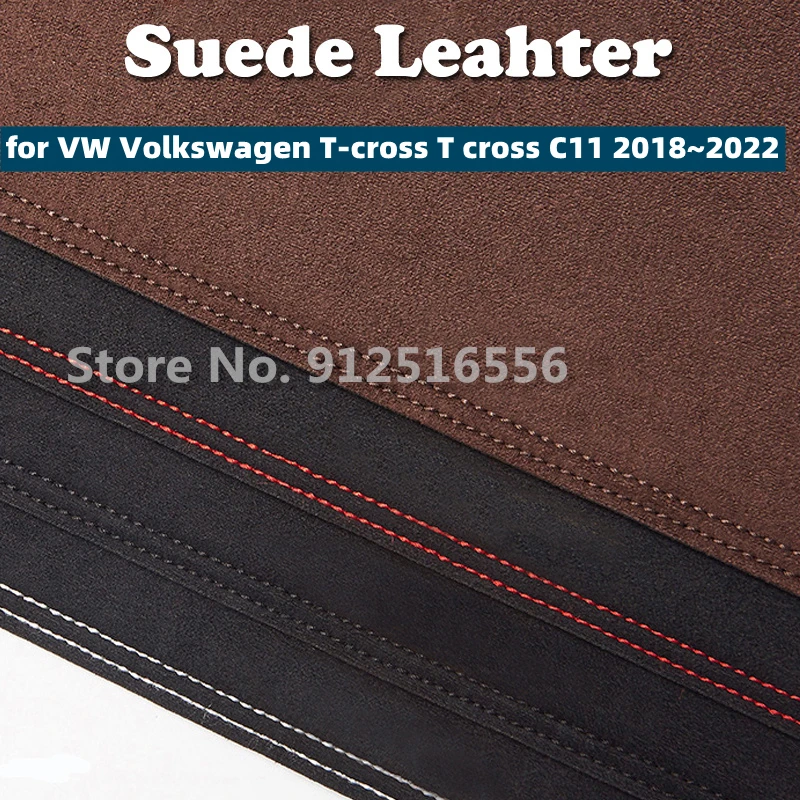 Car Suede Leather Dashmat Dash Mats Pad Dashboard Covers Sun Shade Carpet for VW Volkswagen T-cross T cross C11 2018 2019 2022
Car Suede Leather Dashmat Dash Mats Pad Dashboard Covers Sun Shade Carpet for VW Volkswagen T-cross T cross C11 2018 2019 2022