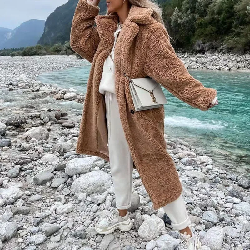Autumn Winter Long Overcoat Fashion Long Sleeve Pockets Tops Cardigan Elegant Single-Breasted Thick Women Solid Outerwear
Autumn Winter Long Overcoat Fashion Long Sleeve Pockets Tops Cardigan Elegant Single-Breasted Thick Women Solid Outerwear