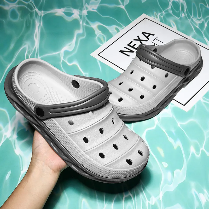 Hole Shoes Men's Non-slip Personality Outer Wear Casual Sandals Dual-use Sandals and Slippers 2021 Summer Trend Beach Shoes
Hole Shoes Men's Non-slip Personality Outer Wear Casual Sandals Dual-use Sandals and Slippers 2021 Summer Trend Beach Shoes