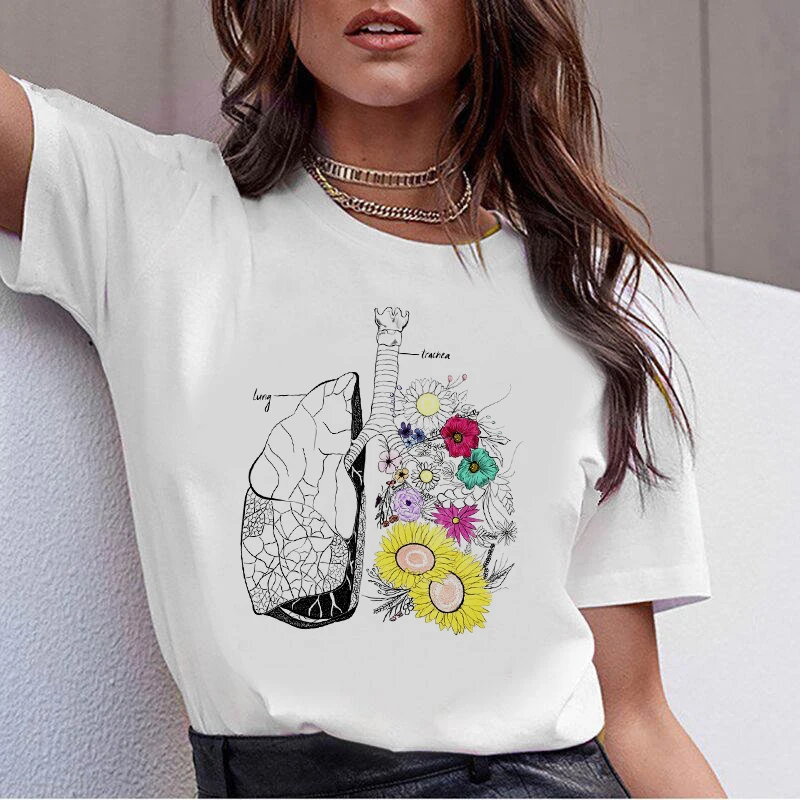 2020 Organ flower summer new printed T-shirt Short Sleeve Graphic Tees Women Vogue T-shirt ladies summer casual T-shirt
2020 Organ flower summer new printed T-shirt Short Sleeve Graphic Tees Women Vogue T-shirt ladies summer casual T-shirt