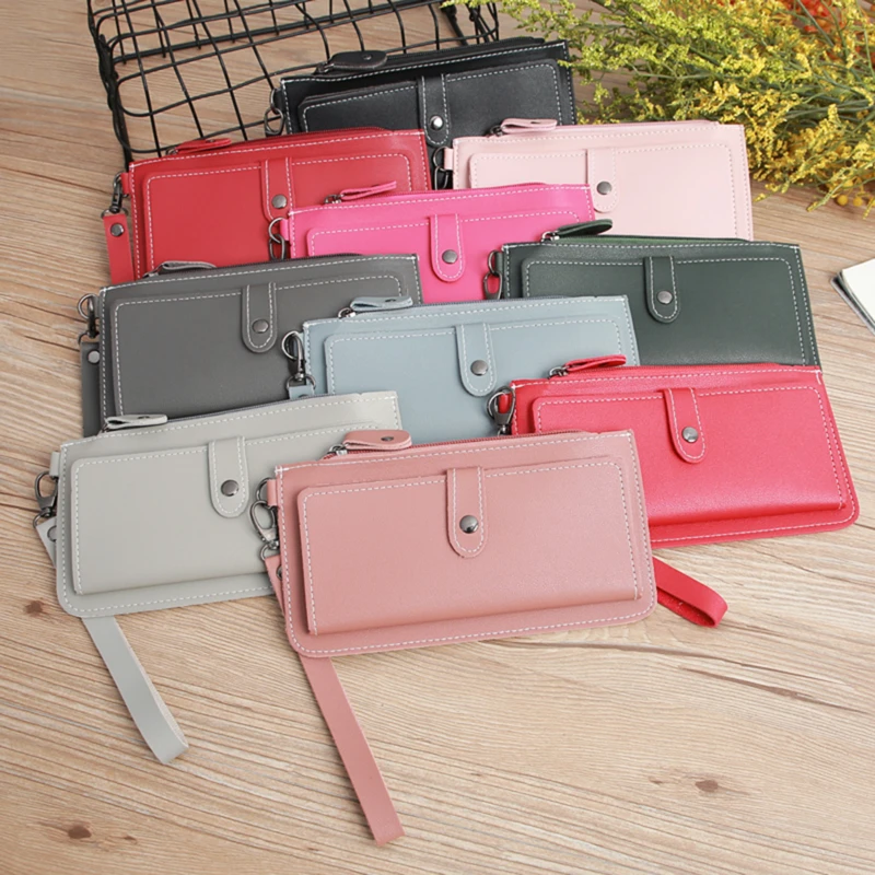 2021 Luxury Brand Women Wallets Long Fashion Fastener Hasp PU Leather Wallet Female Purse Clutch Money Women Wallet Coin Purse
2021 Luxury Brand Women Wallets Long Fashion Fastener Hasp PU Leather Wallet Female Purse Clutch Money Women Wallet Coin Purse