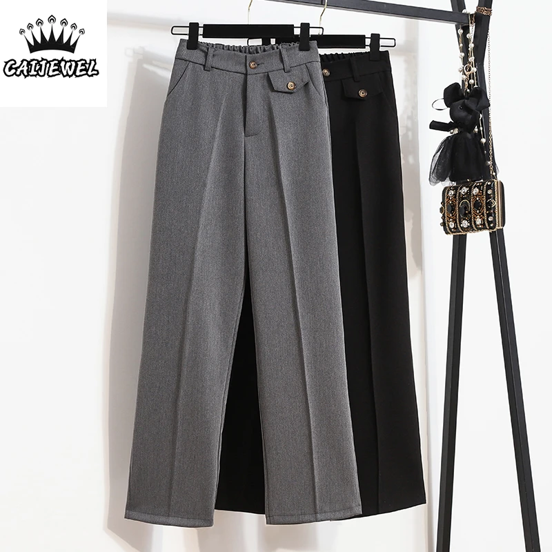 Women Chic Office Wear Straight Pants Vintage High Waist Ladies Trousers Plus Size Baggy Korean Fashion Autumn Oversize Pants
Women Chic Office Wear Straight Pants Vintage High Waist Ladies Trousers Plus Size Baggy Korean Fashion Autumn Oversize Pants