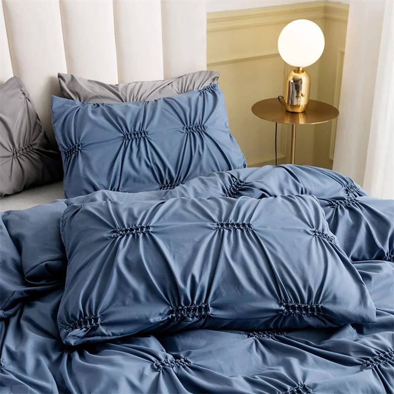 Blue Embossed Fern Flower Luxury Bedding Sets Fashion Modern Home Textile Queen Size Bed Sheet Set 3D Pattern Duvet Cover
Blue Embossed Fern Flower Luxury Bedding Sets Fashion Modern Home Textile Queen Size Bed Sheet Set 3D Pattern Duvet Cover