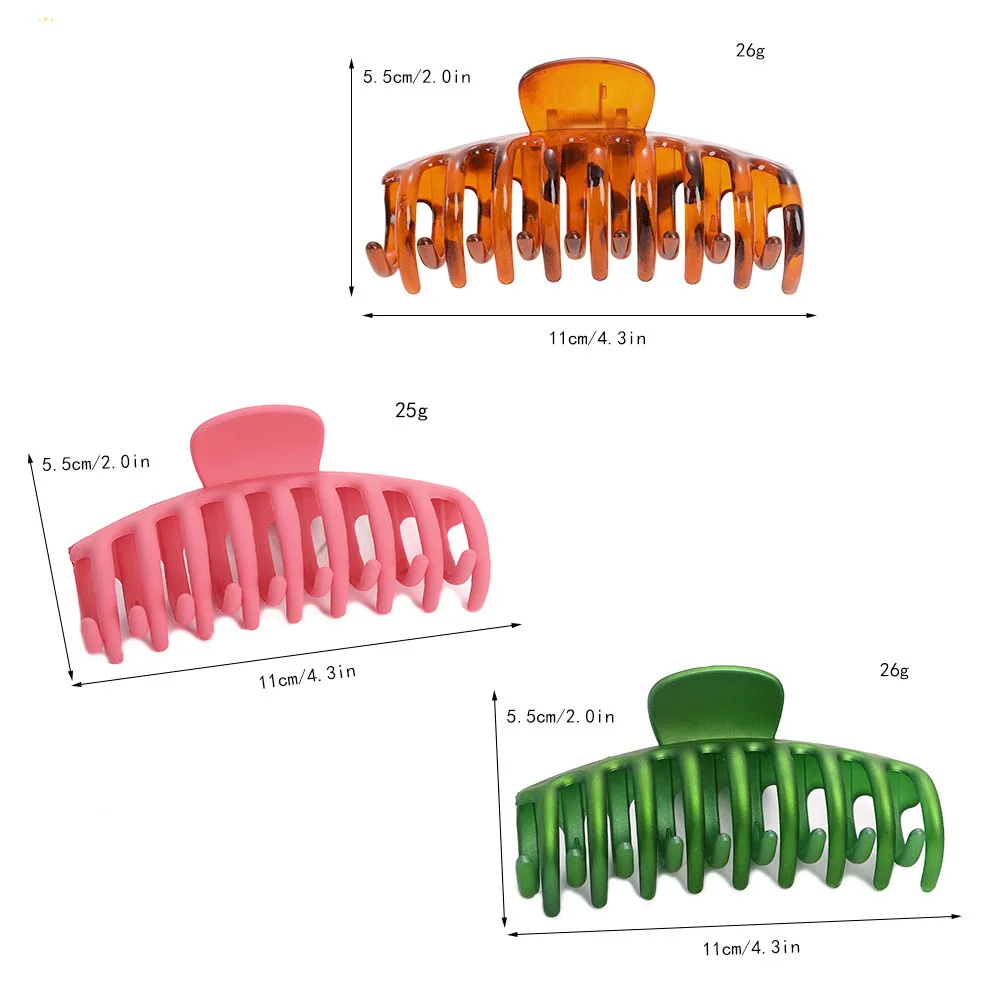 2021 Elegant Retro Multicolor Resin Large Hair Clip Bath Hair Claw for Women Girl Shark Hair Accessories Hair Style Maker
2021 Elegant Retro Multicolor Resin Large Hair Clip Bath Hair Claw for Women Girl Shark Hair Accessories Hair Style Maker