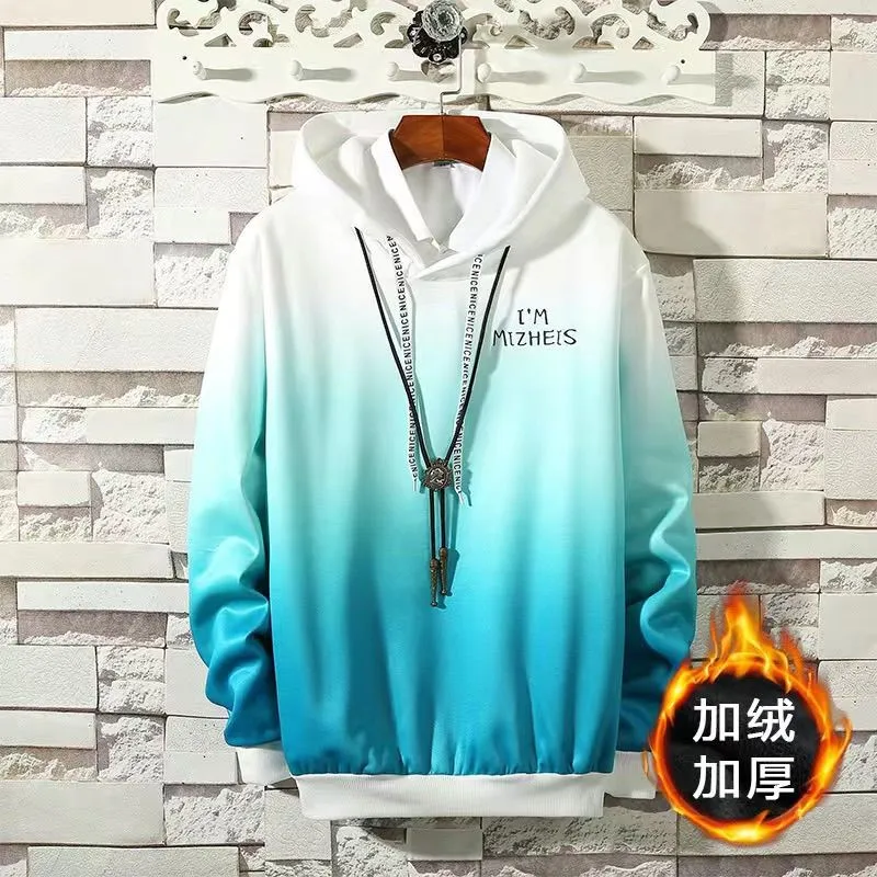 Autumn Winter Mens Hoodies Hip Hop Sweatshirt Long Sleeve Men Gradient Color Pullover Hooded Tracksuit Male Plus Cashmere Hoody
Autumn Winter Mens Hoodies Hip Hop Sweatshirt Long Sleeve Men Gradient Color Pullover Hooded Tracksuit Male Plus Cashmere Hoody